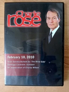 Charlie Rose - Interviews Sandra Bullock. February 10, 2010. US Import (DVD2010) - Picture 1 of 3