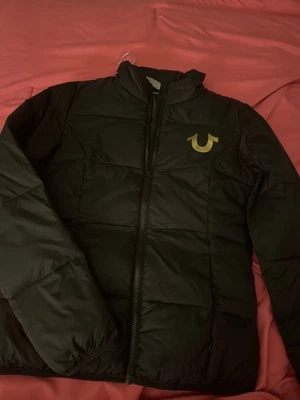 true religion jacket women, small , black and gold, good condition never worn  - Image 1 of 4