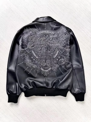 Pelle Pelle Men's LEATHER Jacket BLACK 46TH ANNIVERSARY - Image 1 of 3