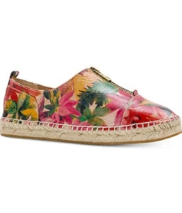 Patricia Nash 8 Floral Leather Espadrilles Eva Flats Zip Shoes Boho Resort Style - Picture 1 of 13