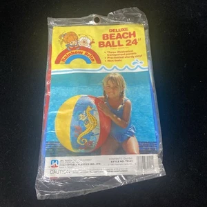 Rare New Vintage Old Stock RAINBOW BRITE DELUXE BEACH BALL 24” BUDDY BLUE Sealed - Picture 1 of 3