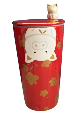 Starbucks Año Luna Nueva Chino El Cerdo Bote/Vaso Serie Coleccionista NUEVO Foto 1 de 4