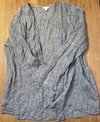 Blazer de lino J.Jill para mujer mediano M verde chal chaqueta sin botón Pure Jill Foto 1 de 4