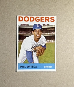 Tarjeta de béisbol de colección 1964 Topps #291 Phil Ortega de los Dodgers de Los Ángeles casi como nueva - Imagen 1 de 2