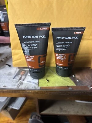 2-4.2oz Tubes Every Man Jack Skin Clearing Face Scrub Blackhead Eliminator New - Image 1 of 2