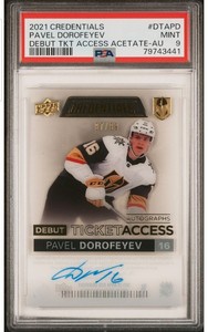 Pavel Dorofeyev 2021 Credentials Debut Ticket Access Acetate Auto #'d 97/99