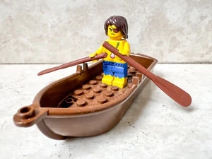LEGO Pirates NAUFRAGO Pirata Mare Barca Remi Scialuppa Minifigure NUOVA - Imagen 1 de 2