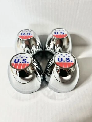 KIT DE 4 TAPAS CENTRALES DE PLÁSTICO PARA RUEDAS MAG EE. UU. 3 1/4 OD Foto 1 de 4