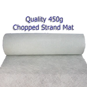 Fiberglas 450g gehackter Strang GFK Matte Mattierung 1m x 1m ** KOSTENLOSER VERSAND** - Bild 1 von 1