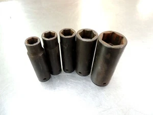 Snap-On 1/2" Drive 5pc. Deep Impact Socket Set SIM Series 1/2" to 1" - Picture 1 of 1