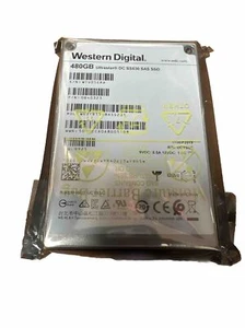 NEW Western Digital 480GB Ultrastar DC SS530 7200RPM SAS 12Gb/s 2.5" SSD Drive - Afbeelding 1 van 3