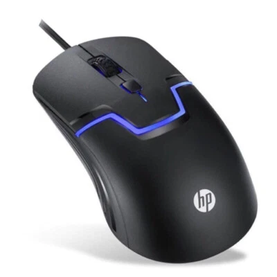 HP M100 USB Wired Gaming Optical Mouse with LED Backlight and Adjustable, bLACK - Image 1 of 4
