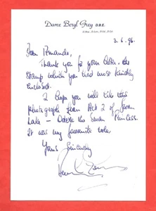 Carta escrita a mano de bailarina de ballet gris Beryl - Imagen 1 de 1