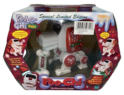 Vintage Tiger Poo-Chi Edición Especial Navidad Mascota NUEVO Sellado ¡SÚPER RARO Navidad! Foto 1 de 4