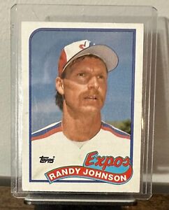 1989 Topps Randy Johnson Rookie Card #647 RC HOF Expos Mariners Diamondbacks 