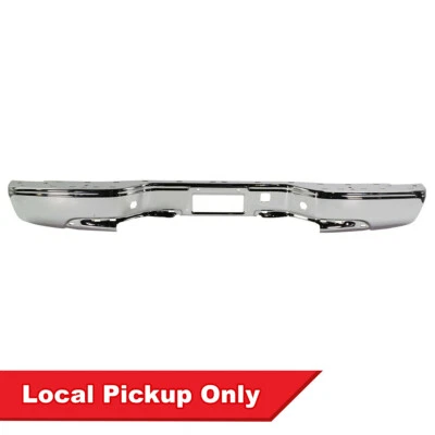 New Rear Chrome Bumper For 1999-2007 Chevrolet Silverado Fleetside GM1102411 - Image 1 of 4