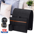 5 Pockets Sofa Arm Rest TV Remote Control Tidy Organizer Holder Chair Couch Bag