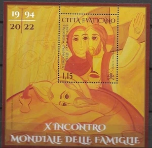 VATICAN 2022 10th WORLD MEETING of FAMILIES MNH SS SC # 1798 - Picture 1 of 1