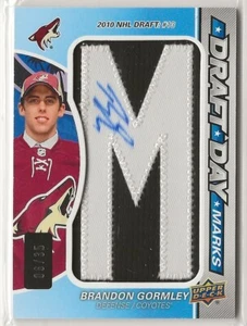 2014-15 SP Game Used Draft Day Marks "M" #DDMGO4 Brandon Gormley 06/35 Arizona - Picture 1 of 2