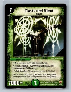 Duel Masters - Nocturnal Giant 53/55 - RARE - Megapocalypse - Picture 1 of 2