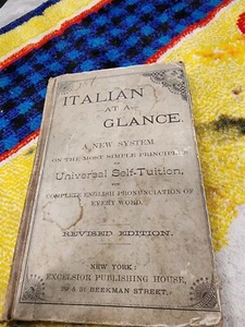 1884 Italian At A Glance Revised Edition Book - Picture 1 of 10