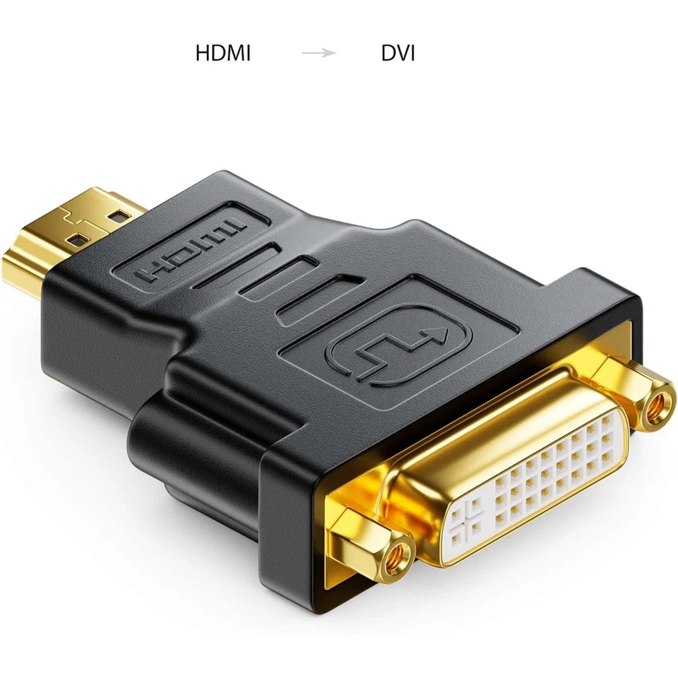 ADATTATORE CONVERTITORE HDMI MASCHIO A DVI FEMMINA (24+5) - Image 1 of 1