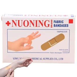Bandages For Wounds 100 Count Sheer Fabric Bandages Extreme Hold Wrap - Foto 1 di 12