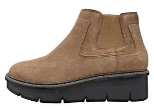 Bota para mujer Clarks estilo Airabell gamuza caqui oscuro 8,5 de ancho - NUEVA - Imagen 1 de 8