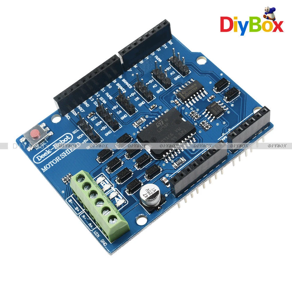 L298P Shield R3 DC Motor Driver Module 2A H-Bridge 2 way UNO 2560 For Arduino D - Image 1 of 4