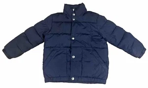GAP Kids Boys Warmest Down Jacket Size XS  Extra Small 4/5 Blue Free Ship - Picture 1 of 9
