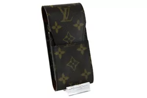 Authentische Louis Vuitton LV Monogramm Canvas Leder Zigarettenetui Vintage gutes Frankreich - Bild 1 von 12