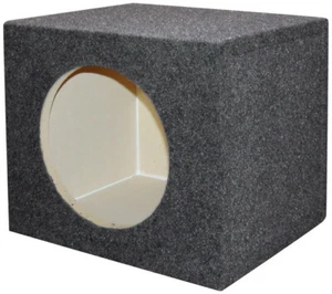 EMPTY WOOFER BOX 12" SQUARE QPOWER - Picture 1 of 1