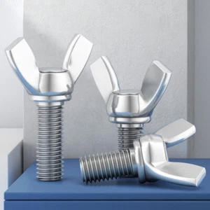 Wing-Head Thumb Screws 304(A2) Stainless Steel M6 M8 M10 M12 Metric Wing Bolts - Picture 1 of 5