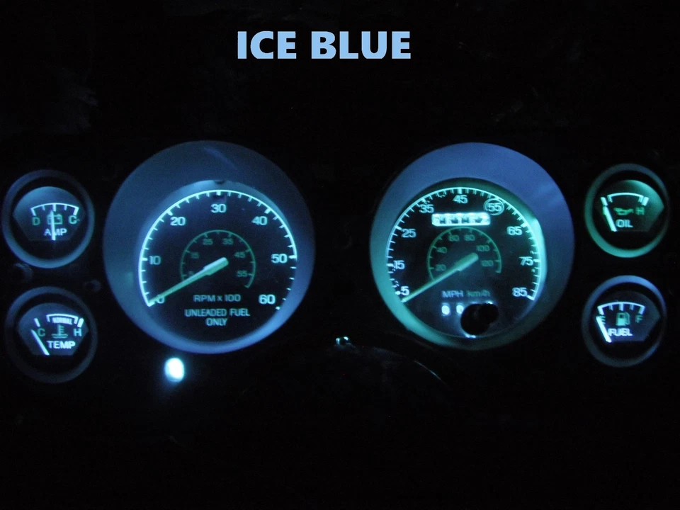 Cuadro de instrumentos LED azul hielo para Ford Mustang 79 86  Foto 1 de 2
