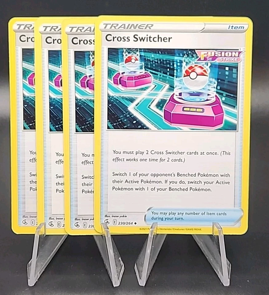 Pokemon Cross Switcher x4 Playset Trainer Card 230/264 SWSH Fusion Strike - Image 1 of 1