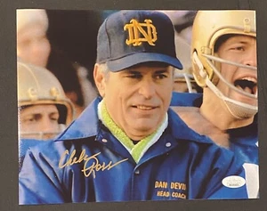Chelcie Ross Rudy Movie Dan Devine Notre Dame Signed Auto 8x10 Photo ~ JSA COA - Picture 1 of 5
