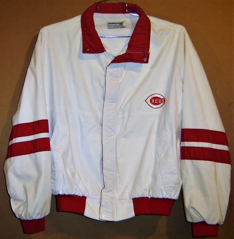 CINCINNATI REDS WHITE JACKET, GRAY PANTS AND TWO FREE CAPS Cover