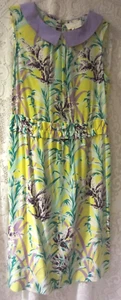 Kate Spade Women's Floral Print Peter Pan Collar Sleeveless Mini Dress Size 0 - Picture 1 of 6