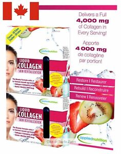 Applied Nutrition LIQUID COLLAGEN Drink Mix 4000 mg 20 Tubes-10 ml each 05/2023