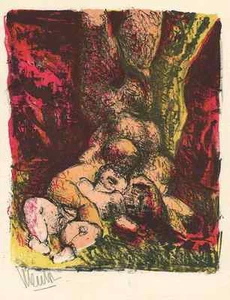 Blasco MENTOR - Die GEBURT des LEBENS - Handsignierte OriginalLithographie 1963 - Picture 1 of 1