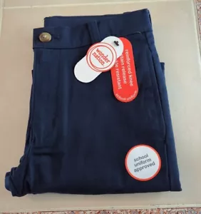 Wonder Nation Boys Blue School Uniform Pants - Straight Leg, New with Tags - Picture 1 of 5