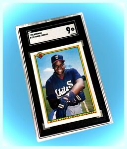 Frank Thomas 'Big Hurt' Bowman (1990) Rookie (RC) Graded SGC 9.0 MT, White Sox, 