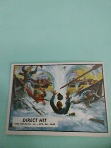 Original 1962 Topps Civil War Card # 16 Direct Hit - Picture 1 of 2