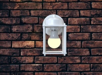 Luz de linterna cuadrada para autobús al aire libre Mainstays de 6" *blanca *sin bombilla incluida #NUEVA EN CAJA  Foto 1 de 4