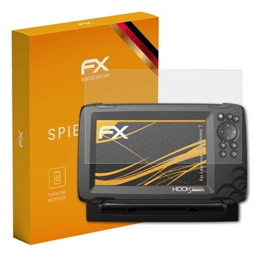 atFoliX 3x Displayfolie für Lowrance Hook Reveal 7 Schutzfolie matt&stoßfest - Bild 1 von 4