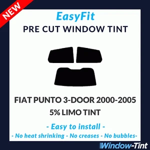 Easyfit Static Vor Cut Getönt Für Fiat Punto 3-door Klappe 2000-05 - 5% Limo - Bild 1 von 3