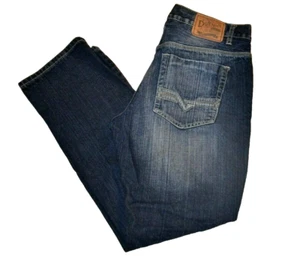 Do Denim Men's Jean's Size 34x32 Straight Leg Distressed Med Wash Zip Fly - Picture 1 of 9