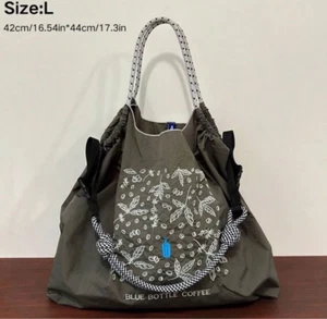 BALL & CHAIN x BLUE BOTTLE COFFEE Foldable Tote Eco Bag Size L - Picture 1 of 3