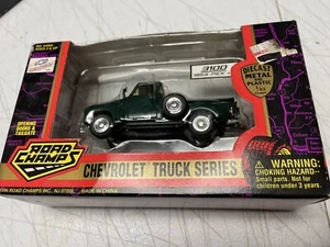 Road Champs 64805 1:43 1953 Green Chevrolet 3100 Step-Side Pick-Up Truck - Picture 1 of 3