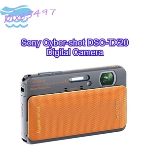 Sony Cyber-shot DSC-TX20 Digital Camera 16.2MP 4x Optical Zoom Waterproof Orange - Picture 1 of 5